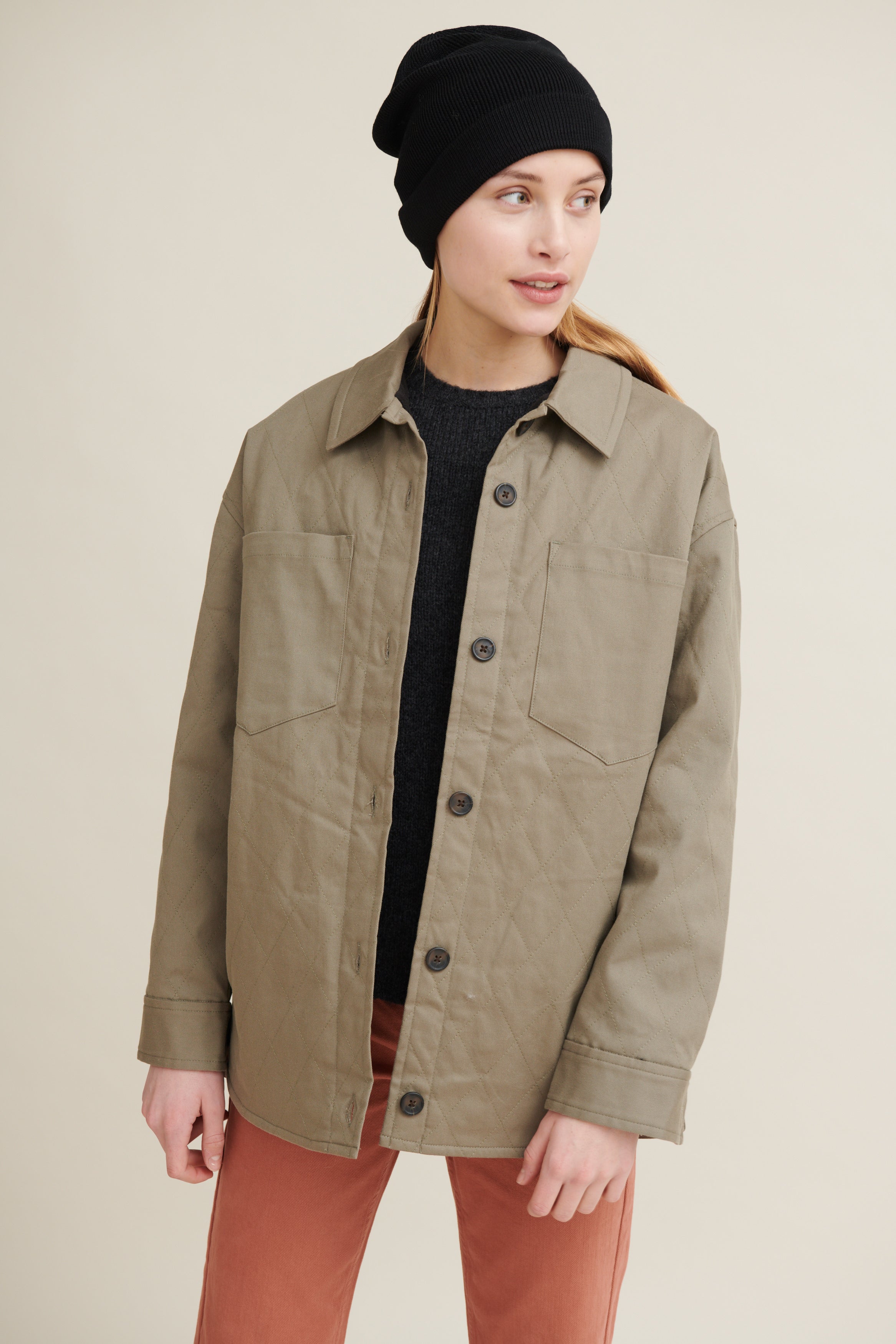 Basic Apparel Mia Jacket Shirts 121 Dried Sage